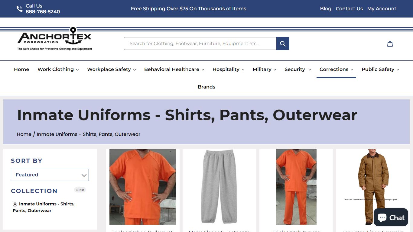 Inmate Apparel - Shirts, Pants, Outerwear - Prisoners Detaine...